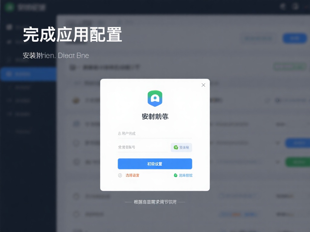 完成应用配置：安装完成后，首次启动程序时可能会要求